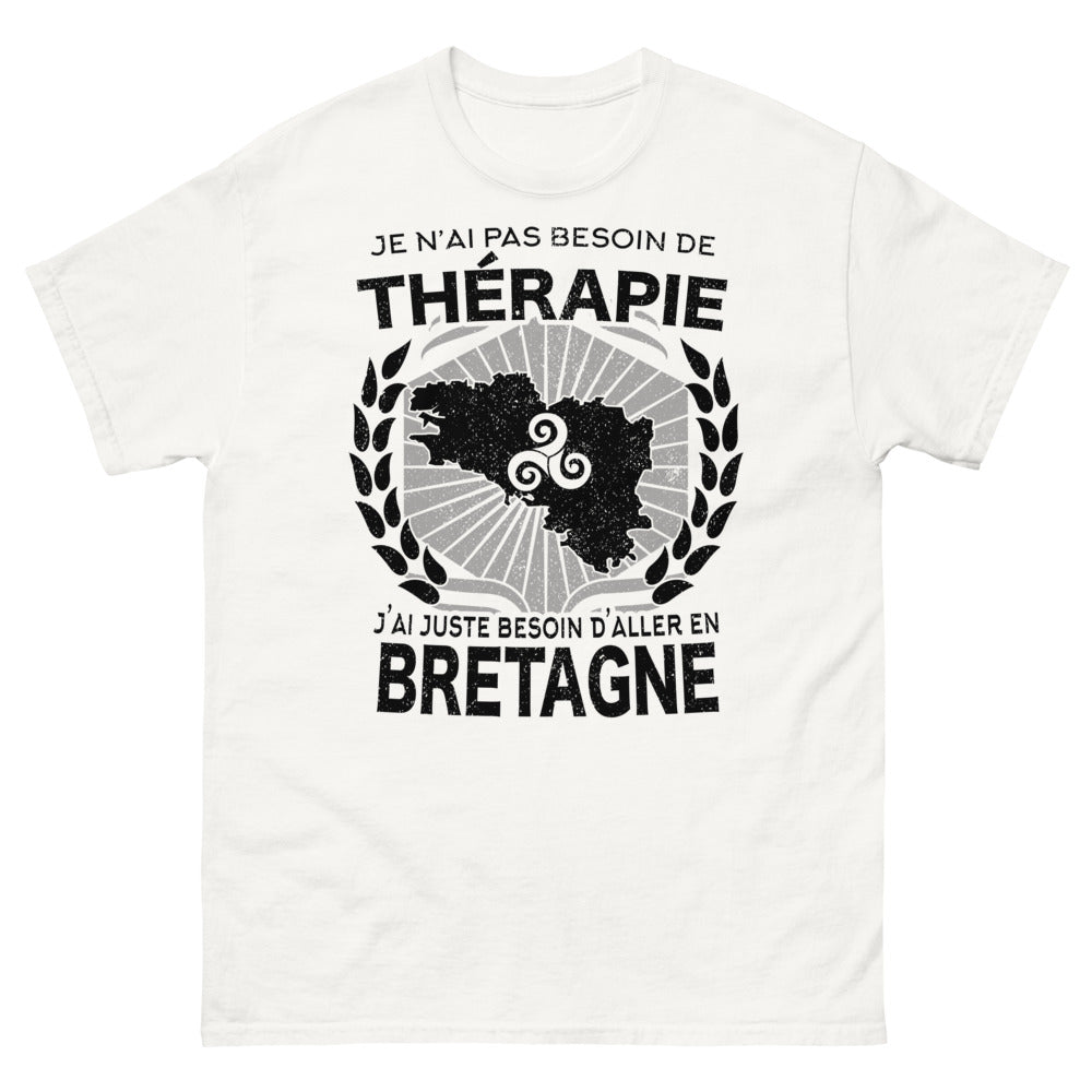 Je n'ai pas besoin de therapie j'ai juste besoin d'aller en Bretagne - T-shirt blanc