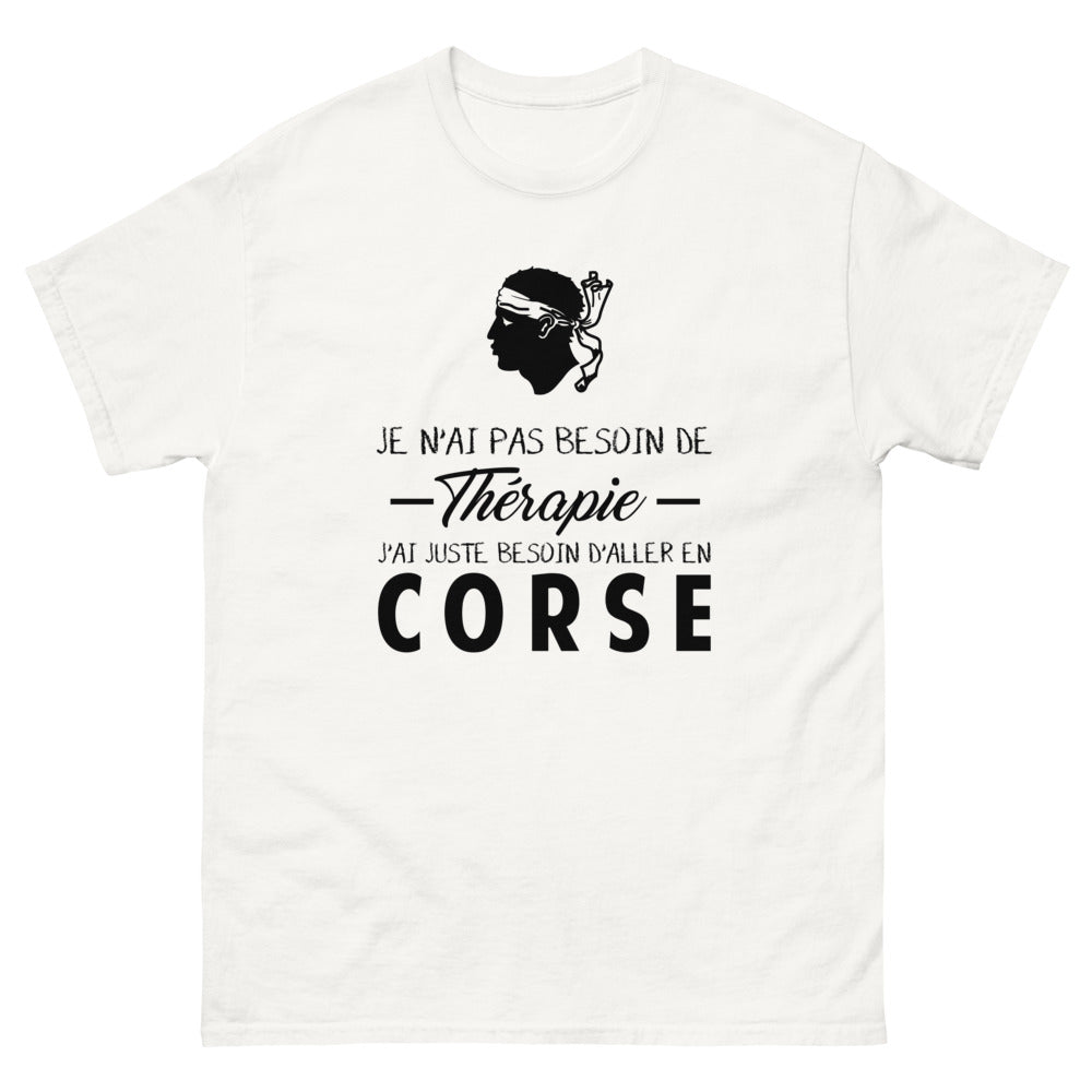 T-shirt blanc en Corse - Thérapie