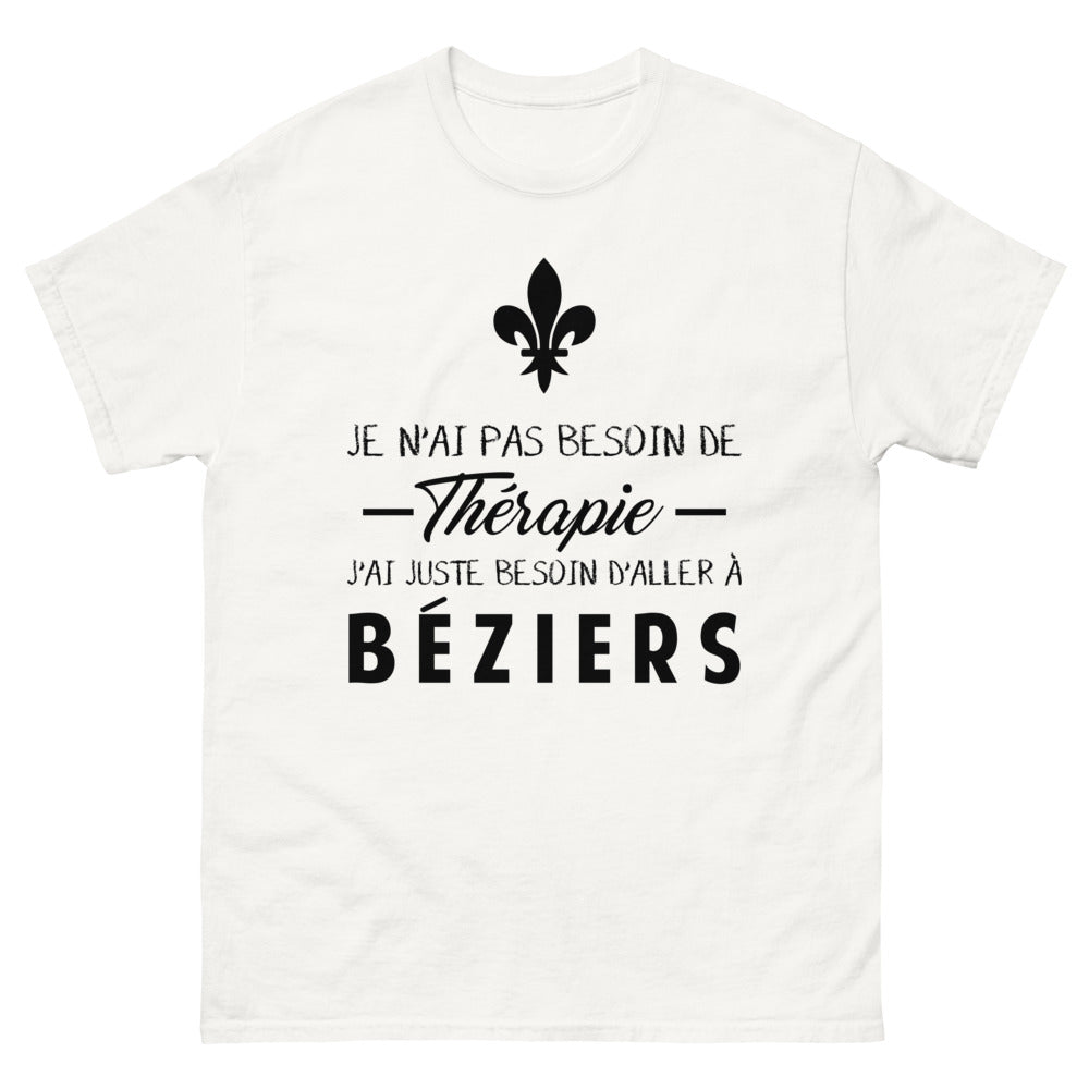 T-shirt blanc a Beziers - Thérapie