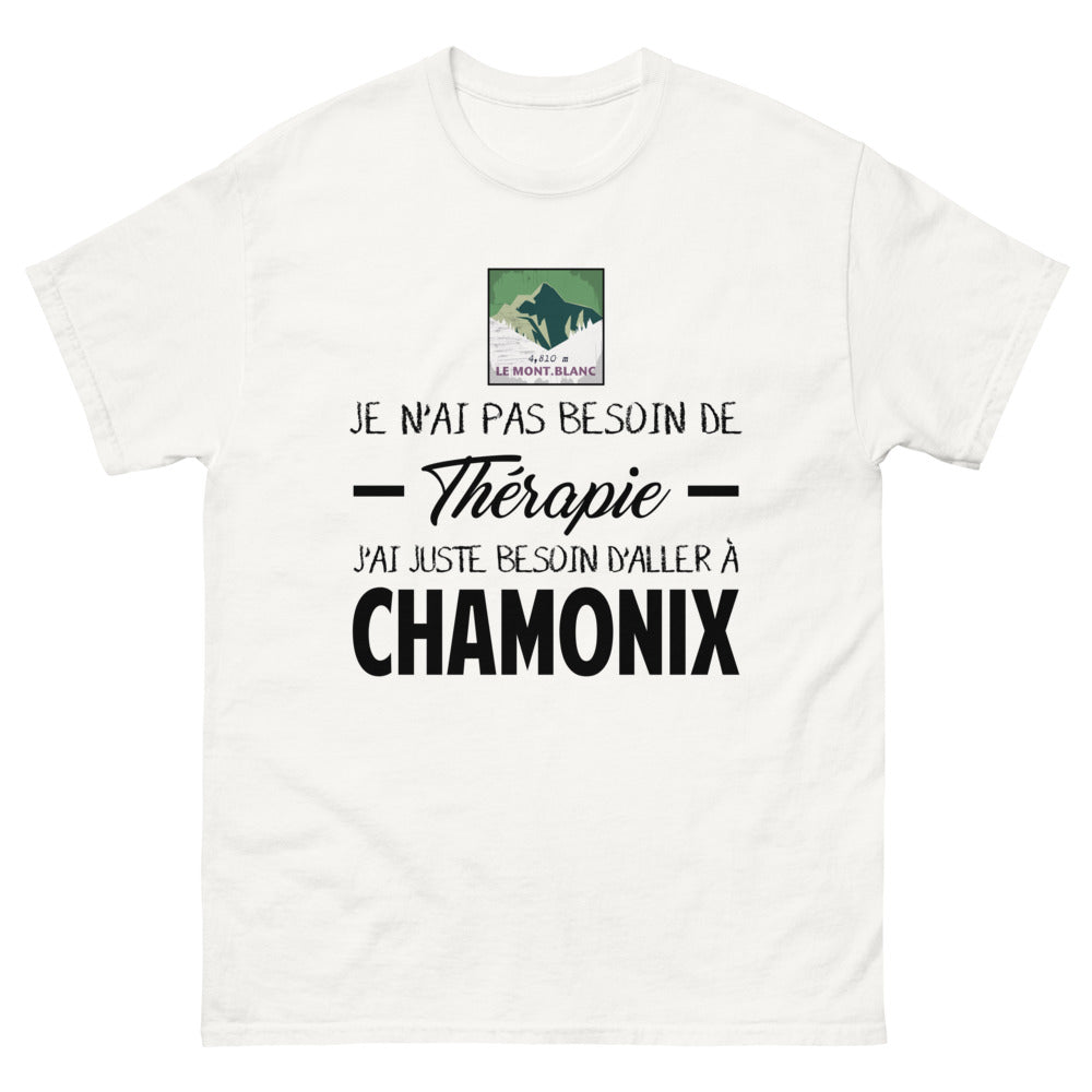 T-shirt blanc a Chamonix - Thérapie
