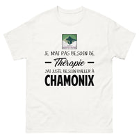 Thumbnail for T-shirt blanc a Chamonix - Thérapie