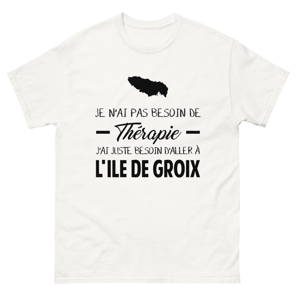 T-shirt blanc a l'Ile de Groix - Thérapie