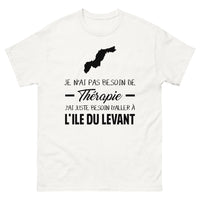 Thumbnail for T-shirt blanc a l'Ile du Levant - Thérapie
