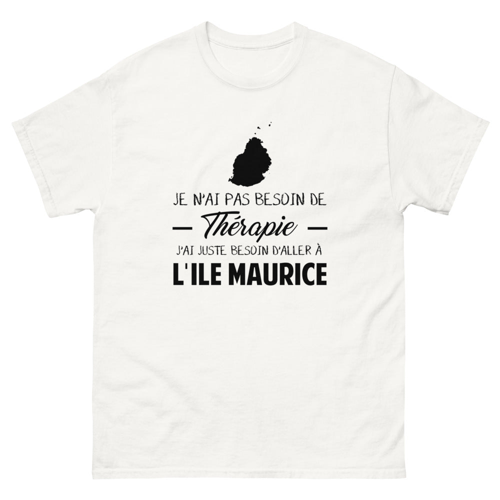 T-shirt blanc a l'Ile Maurice - Thérapie