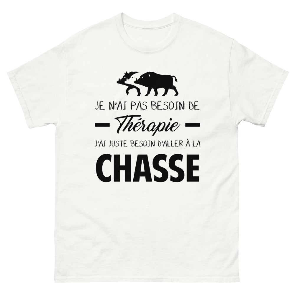 T-shirt blanc a la Chasse - Thérapie