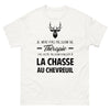 T-shirt blanc a la Chasse Au Chevreuil - Thérapie