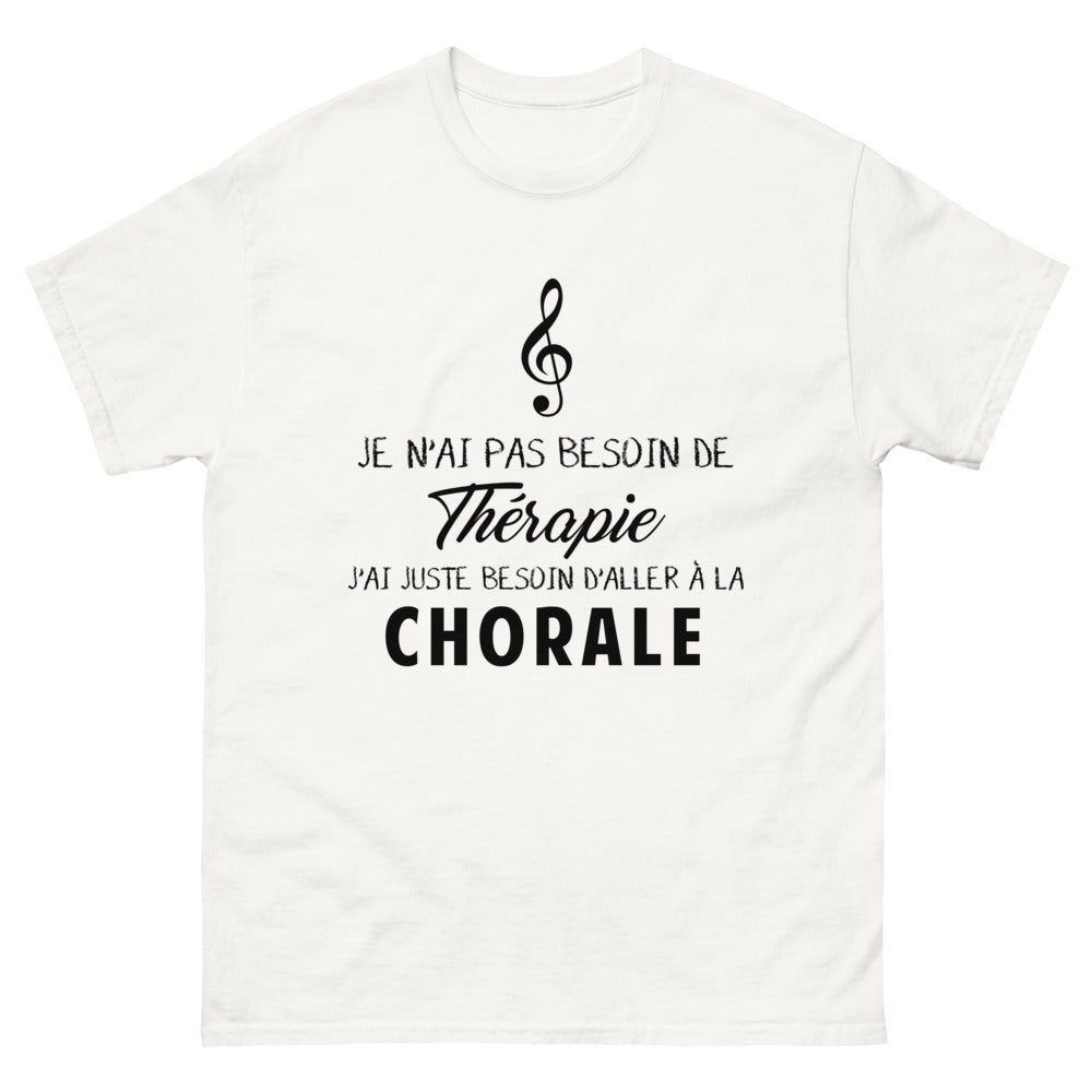 T-shirt blanc a la Chorale - Thérapie