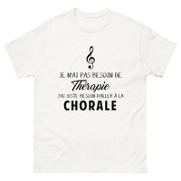 Thumbnail for T-shirt blanc a la Chorale - Thérapie