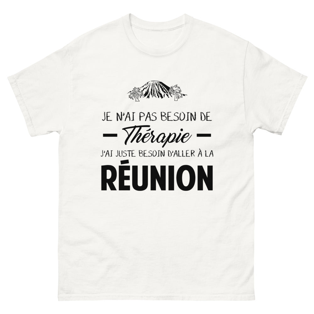 T-shirt blanc a la Reunion - Thérapie