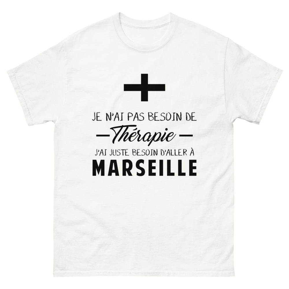 T-shirt blanc a Marseille - Thérapie