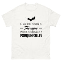 Thumbnail for T-shirt blanc a Porquerolles - Thérapie