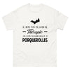T-shirt blanc a Porquerolles - Thérapie