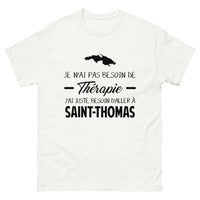 Thumbnail for T-shirt blanc a Saint Thomas - Thérapie