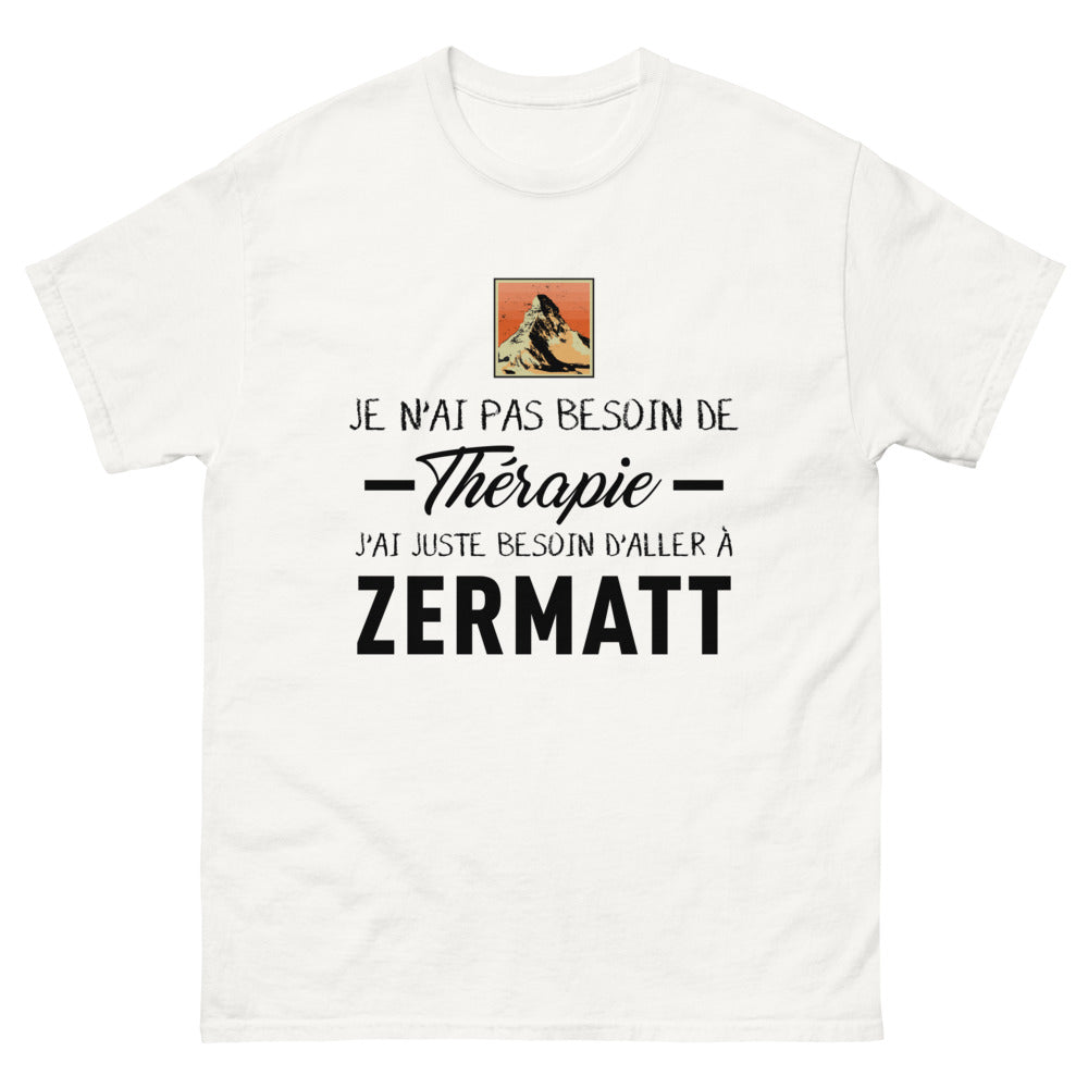 T-shirt blanc a Zermatt - Thérapie