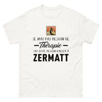 Thumbnail for T-shirt blanc a Zermatt - Thérapie