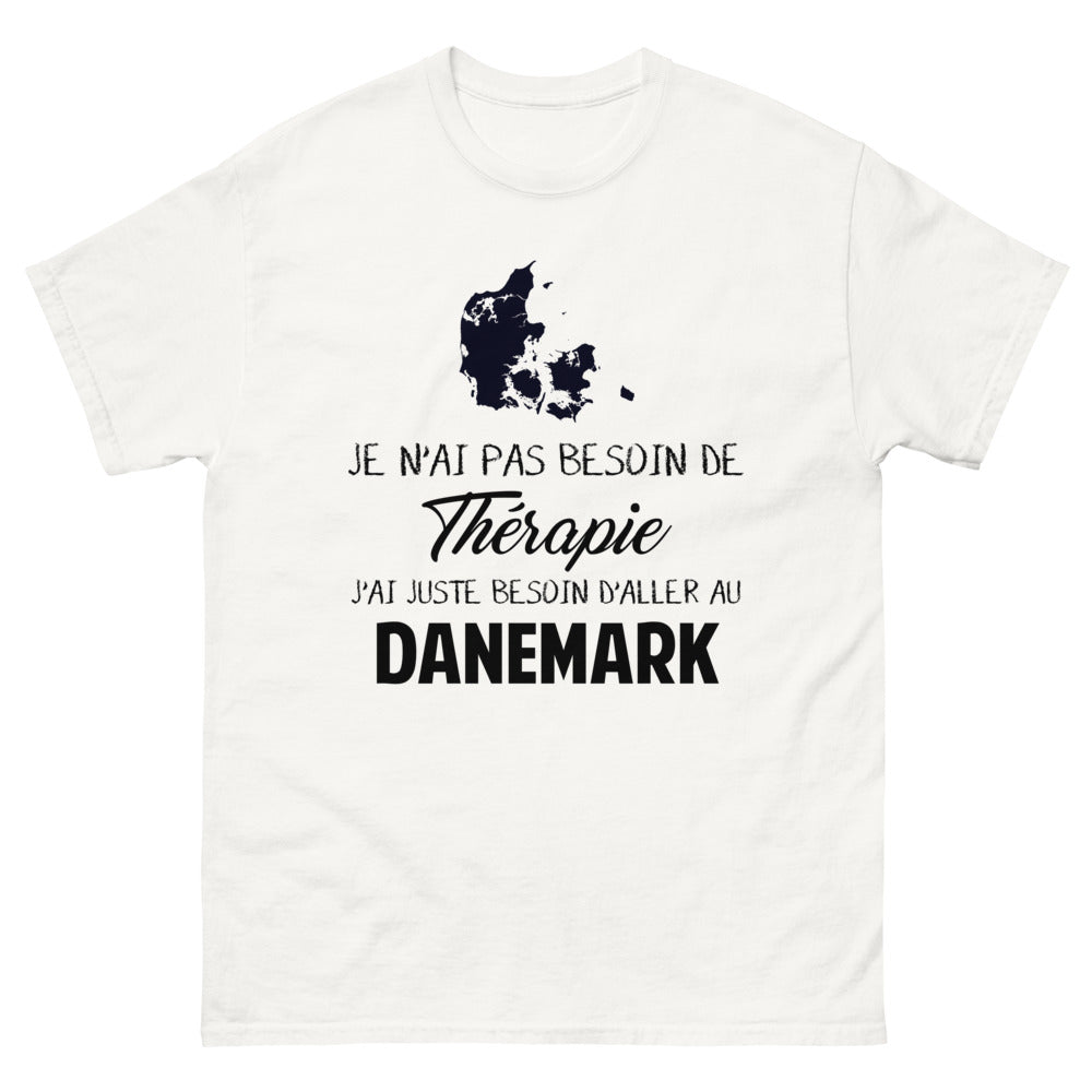T-shirt blanc au Danemark - Thérapie
