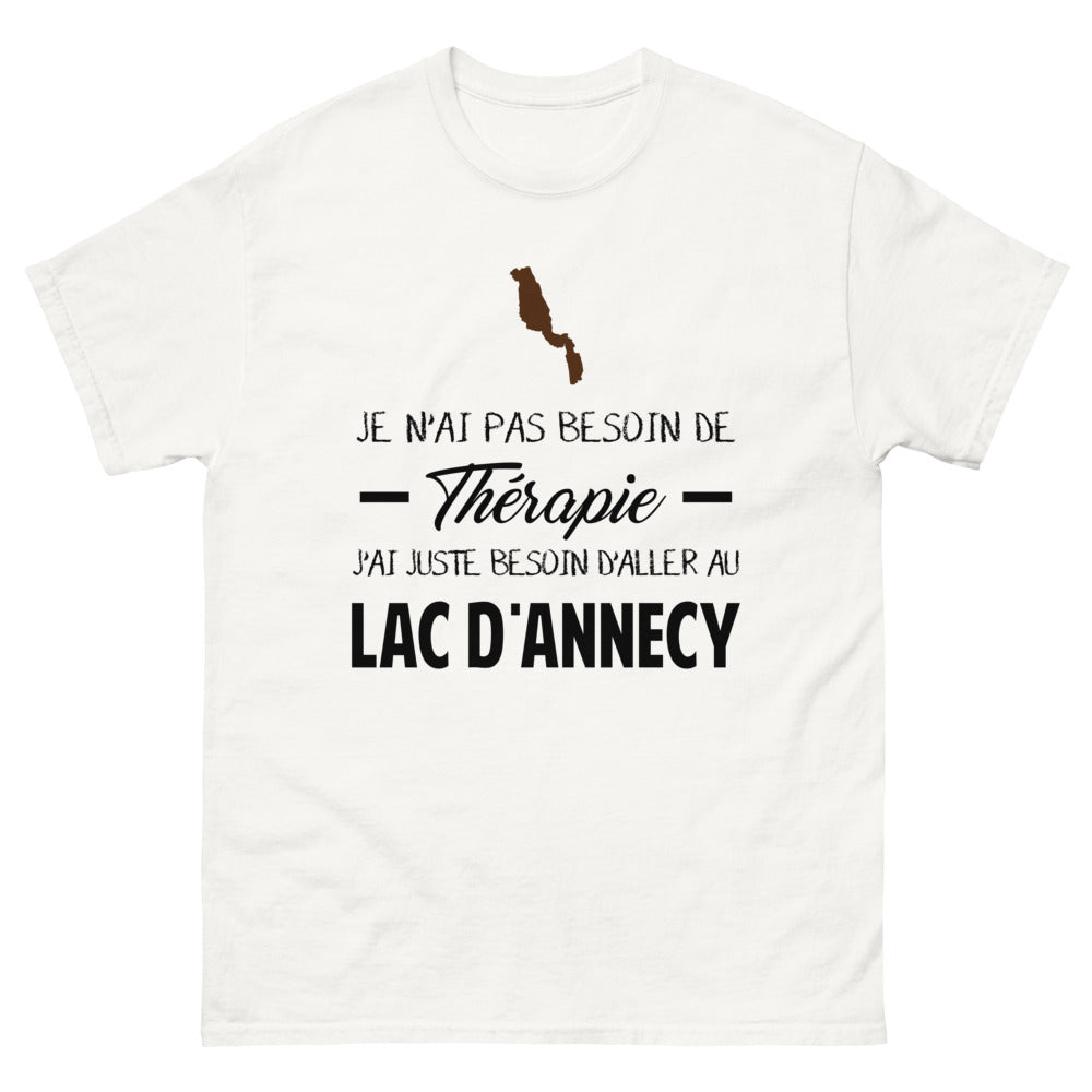 T-shirt blanc au Lac d'Annecy - Thérapie