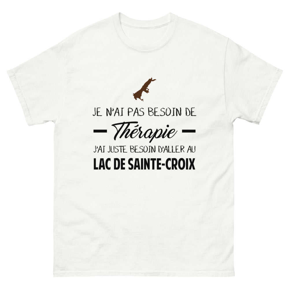 T-shirt blanc au Lac de Sainte Croix - Thérapie