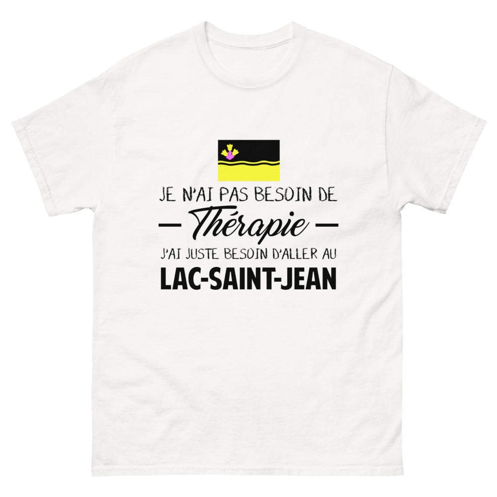 T-shirt blanc au Lac Saint Jean - Thérapie