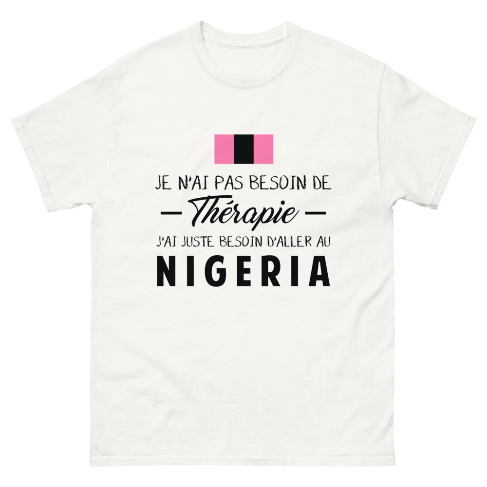 T-shirt blanc au Nigeria - Thérapie
