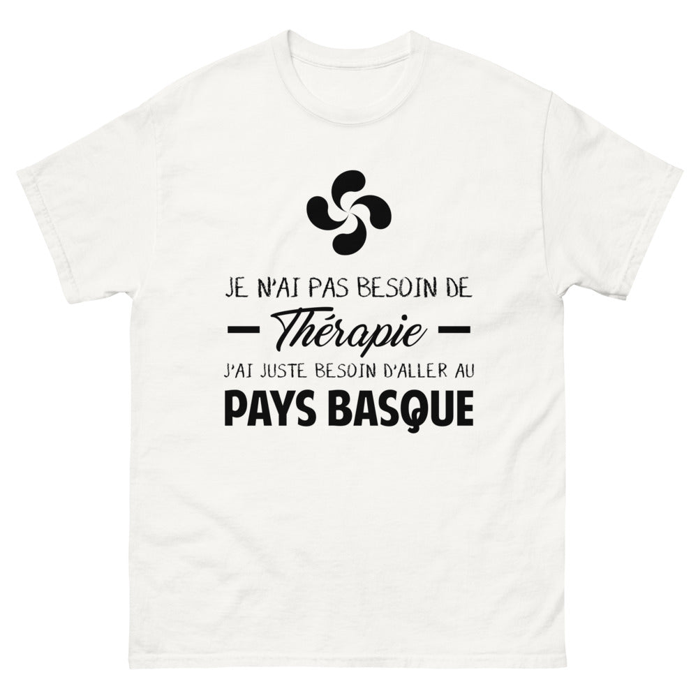 T-shirt blanc au Pays Basque - Thérapie