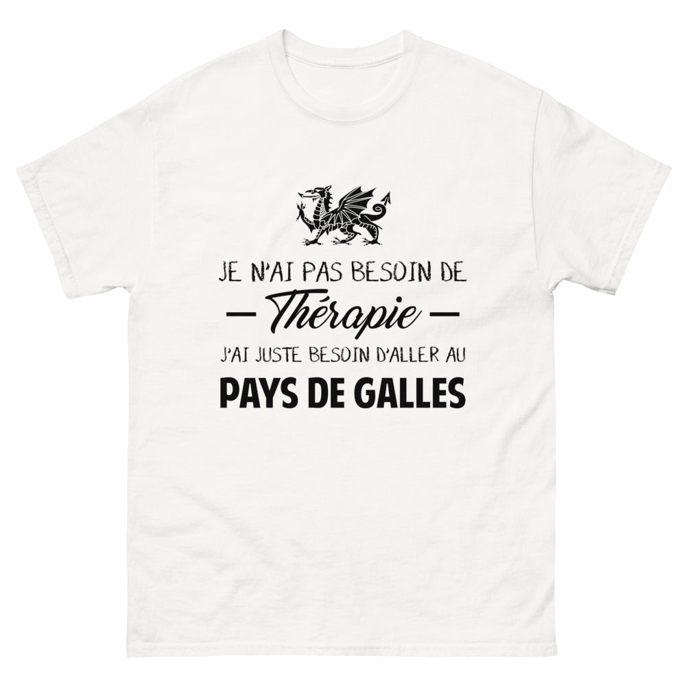 T-shirt blanc au Pays de Galles - Thérapie