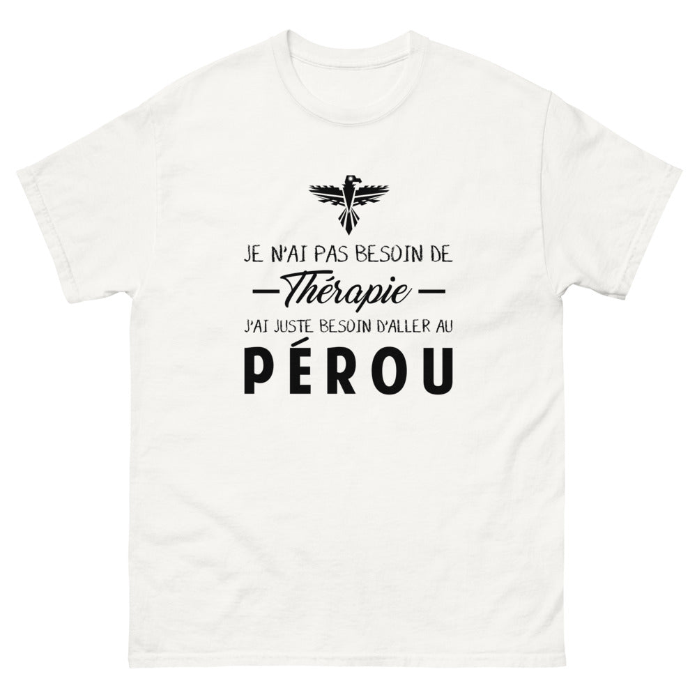 T-shirt blanc au Perou - Thérapie