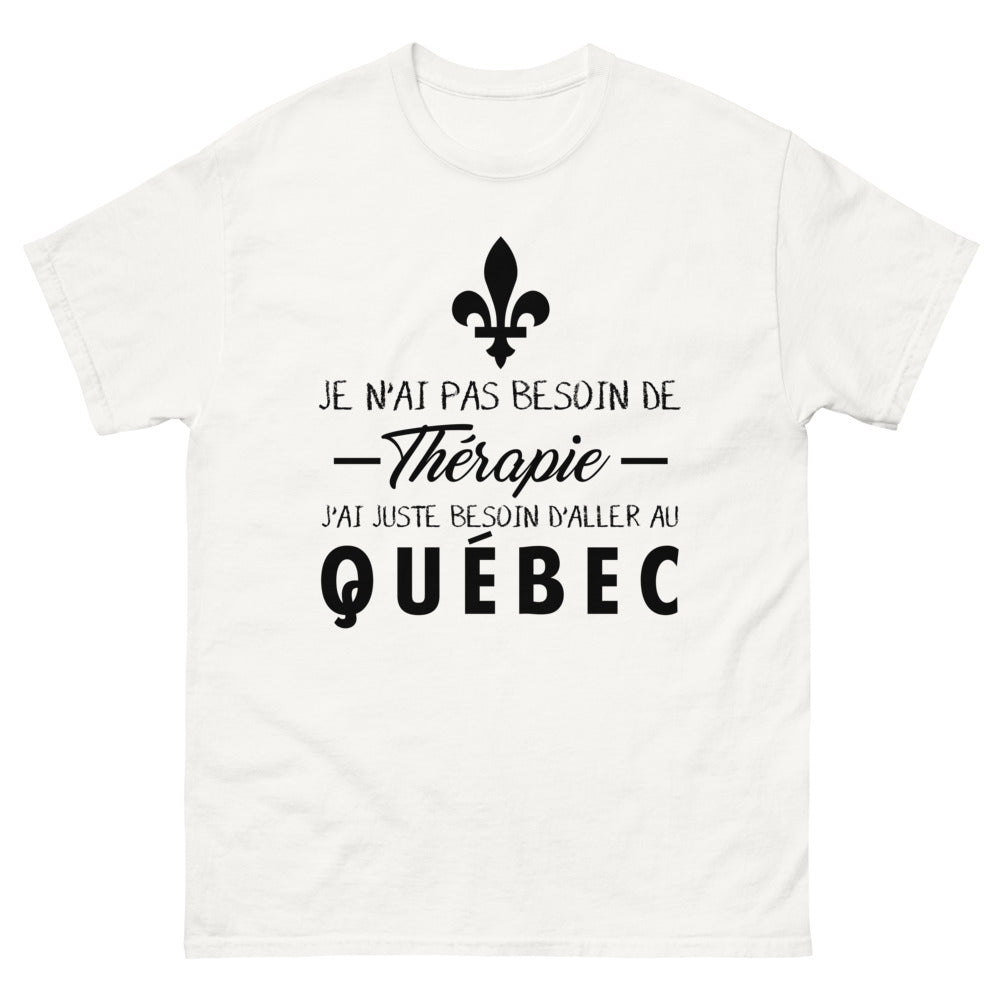 T-shirt blanc au Quebec - Thérapie