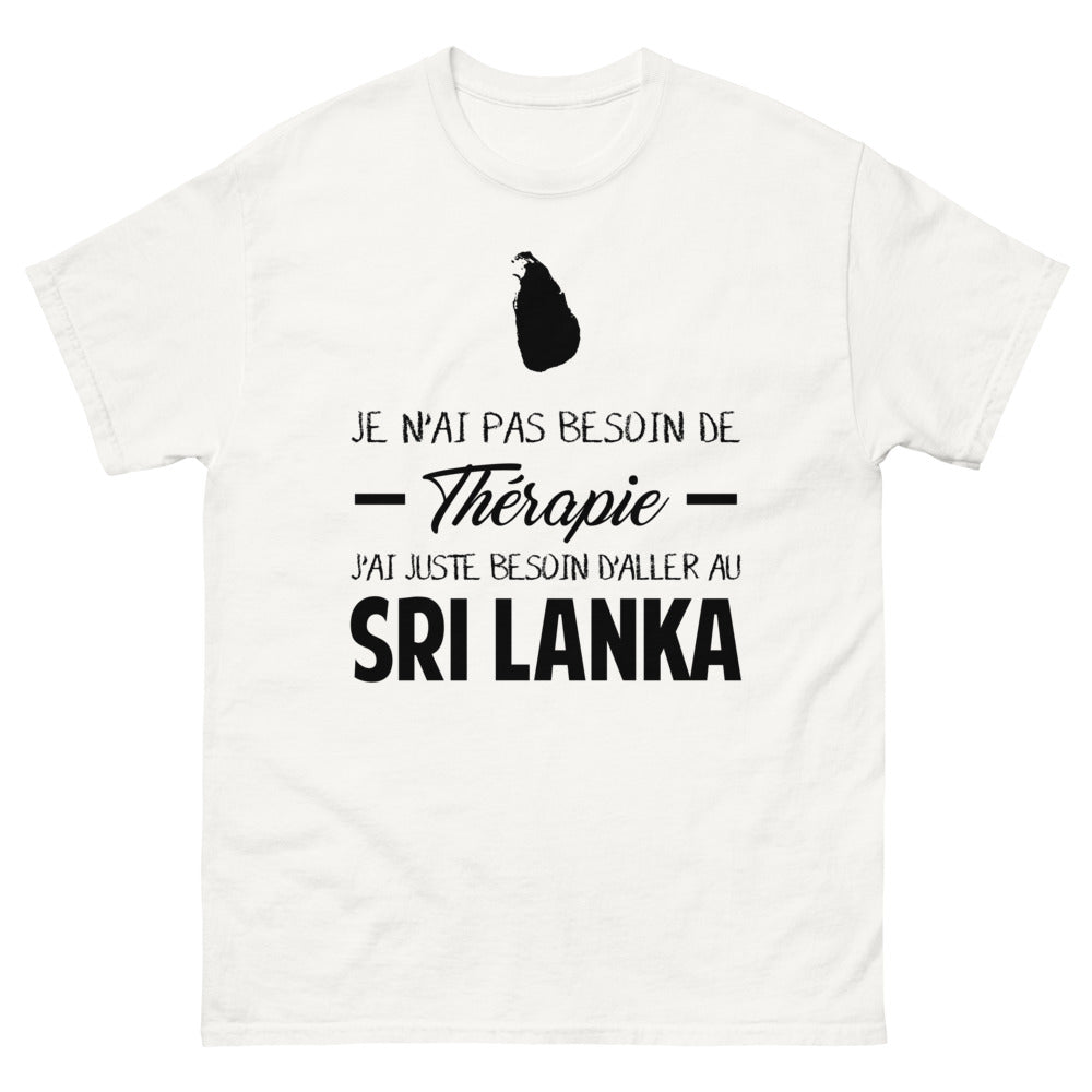 T-shirt blanc au Sri Lanka - Thérapie