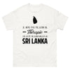 T-shirt blanc au Sri Lanka - Thérapie