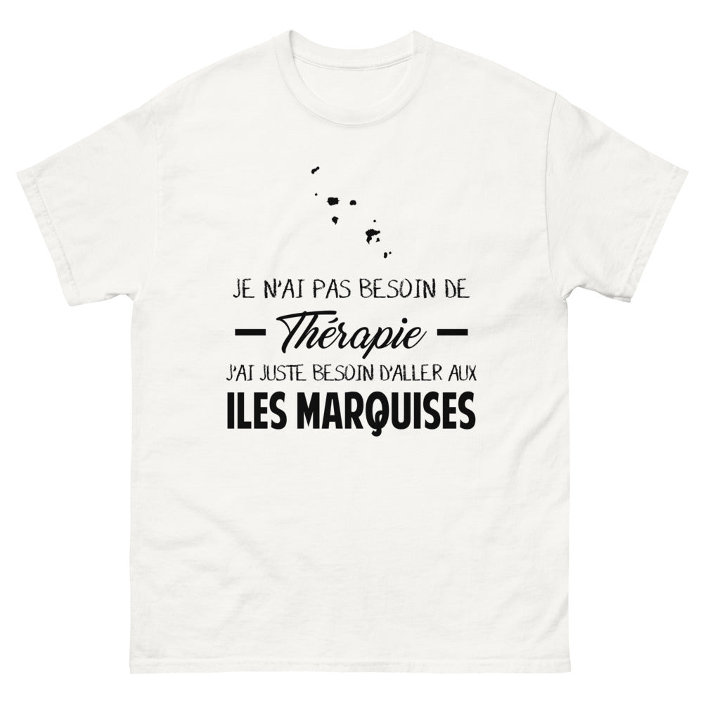 T-shirt blanc aux Iles Marquises - Thérapie