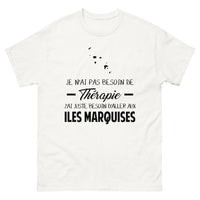 Thumbnail for T-shirt blanc aux Iles Marquises - Thérapie