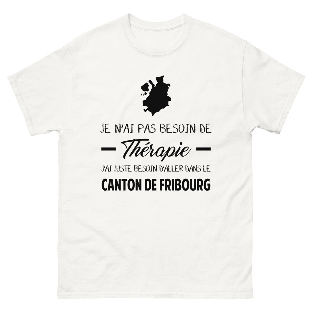 T-shirt blanc dans le Canton de Fribourg - Thérapie