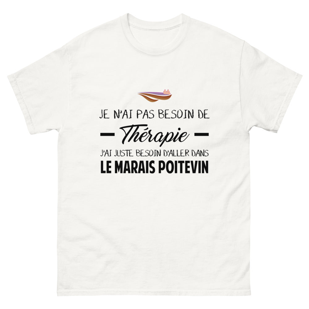 T-shirt blanc dans le Marais Poitevin - Thérapie
