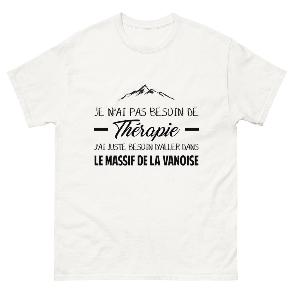 T-shirt blanc dans le Massif de la Vanoise - Thérapie