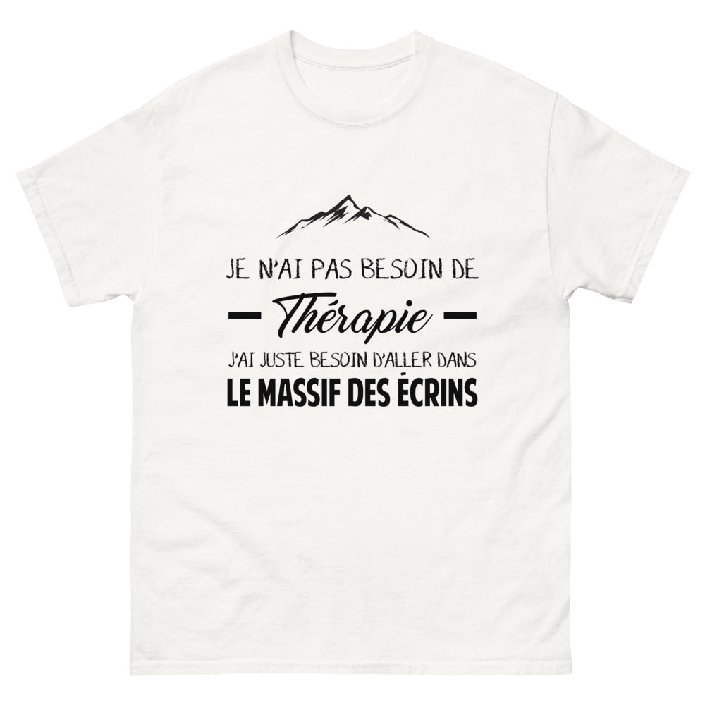 T-shirt blanc dans le Massif des Ecrins - Thérapie