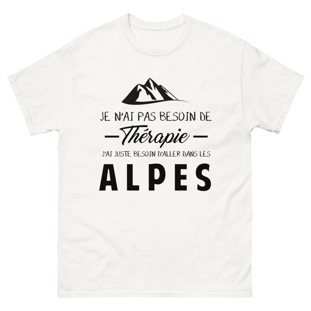 T-shirt blanc dans les Alpes - Thérapie