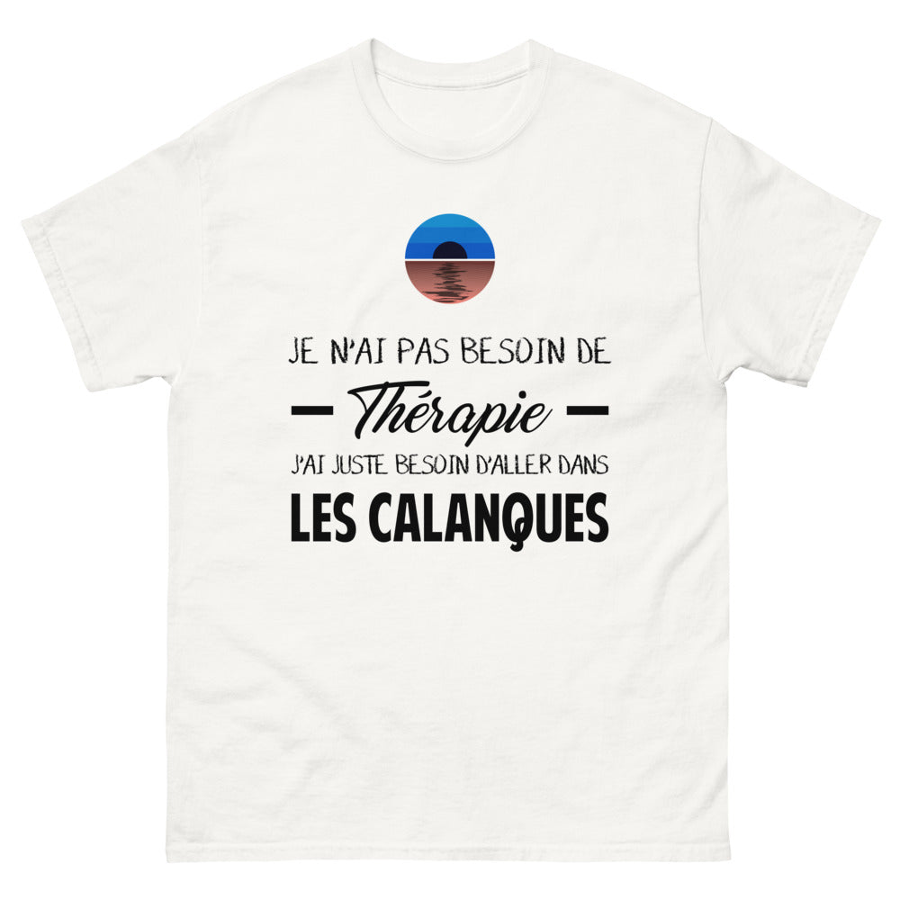 T-shirt blanc dans les Calanques - Thérapie