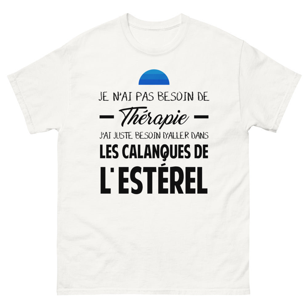 T-shirt blanc dans les Calanques de l'Esterel - Thérapie