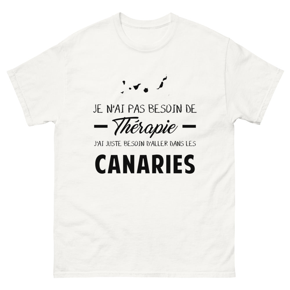 T-shirt blanc dans les Canaries - Thérapie
