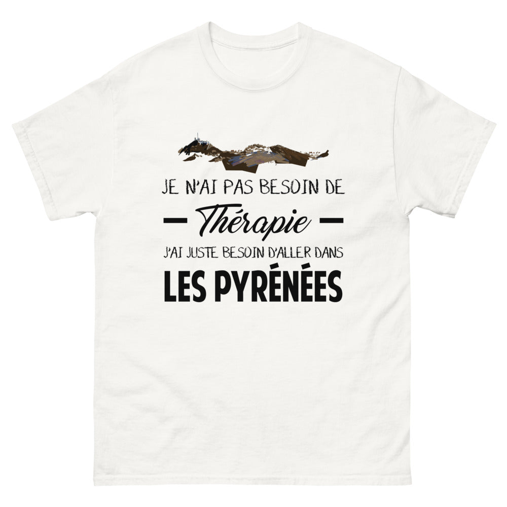 T-shirt blanc dans les Pyrenees - Thérapie