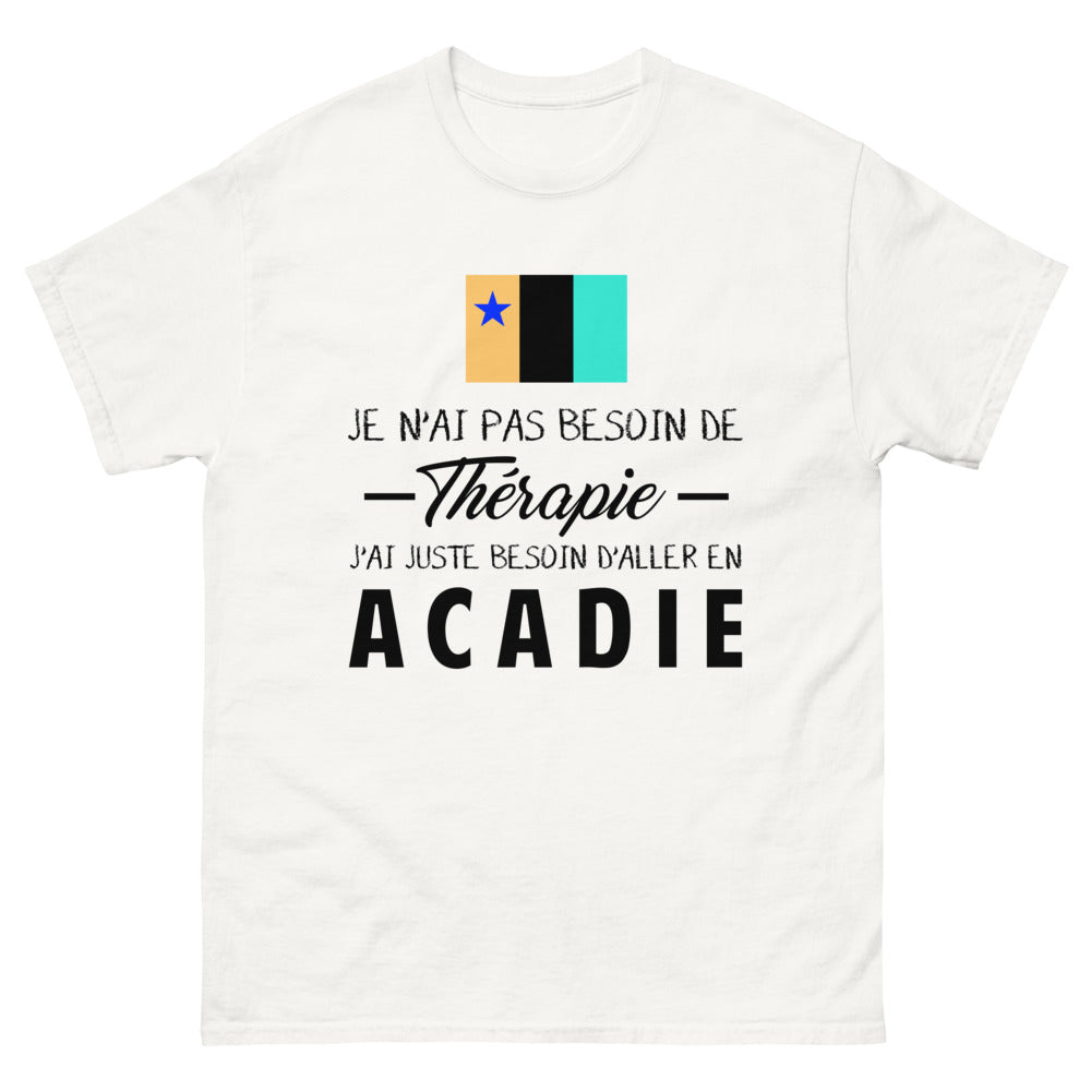 T-shirt blanc en Acadie - Thérapie