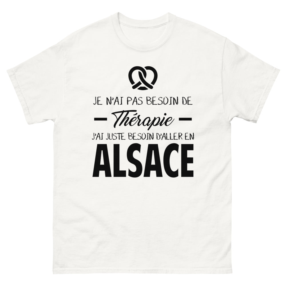 T-shirt blanc en Alsace - Thérapie