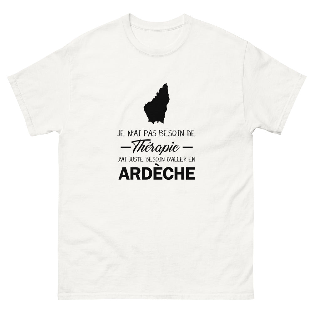 T-shirt blanc en Ardeche - Thérapie