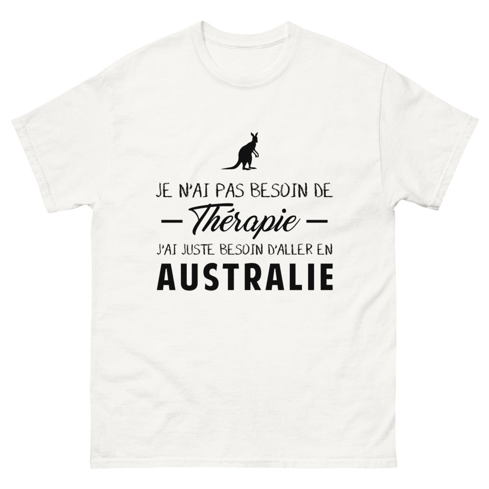T-shirt blanc en Australie - Thérapie