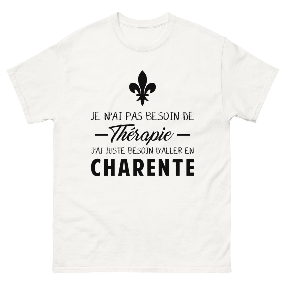 T-shirt blanc en Charente - Thérapie