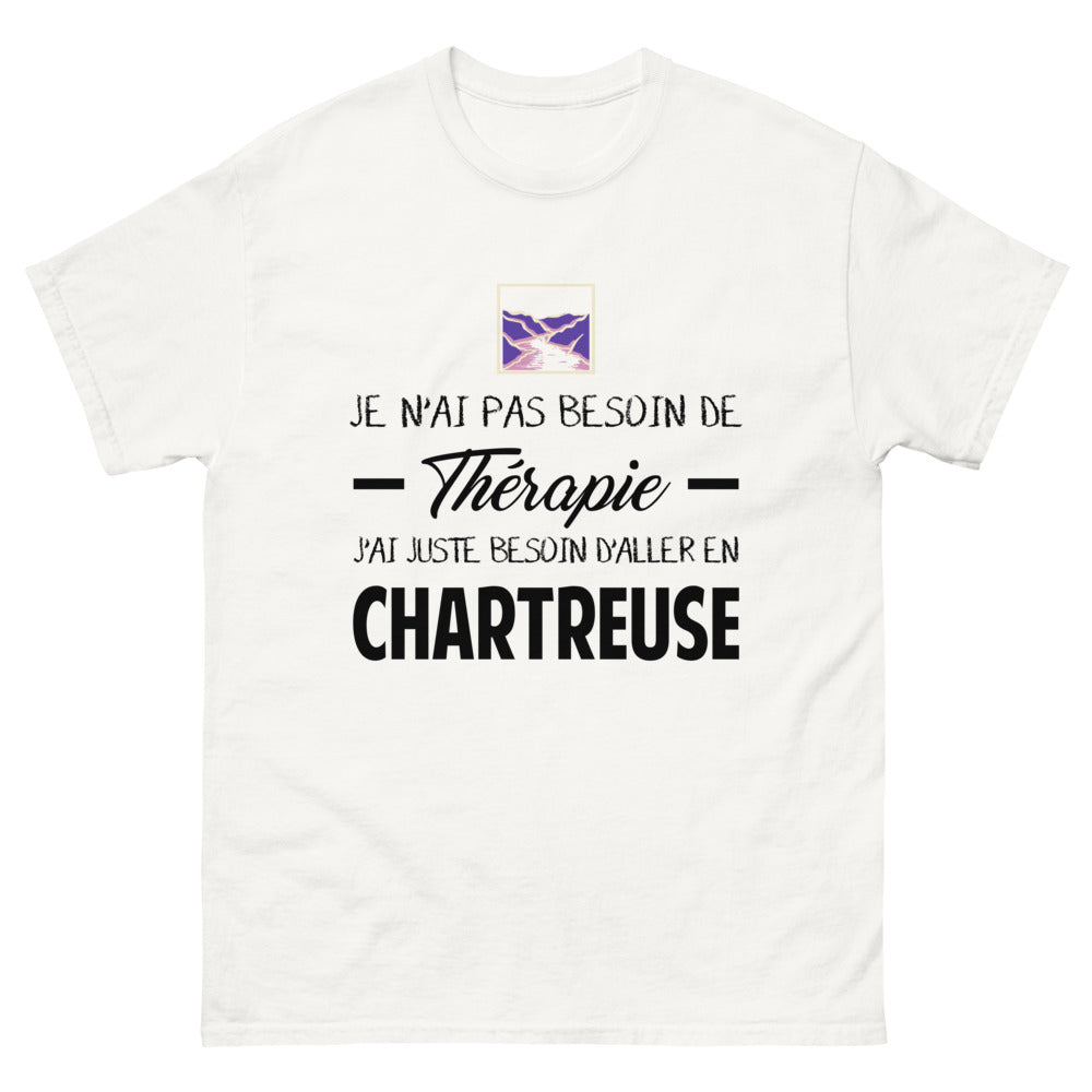 T-shirt blanc en Chartreuse - Thérapie