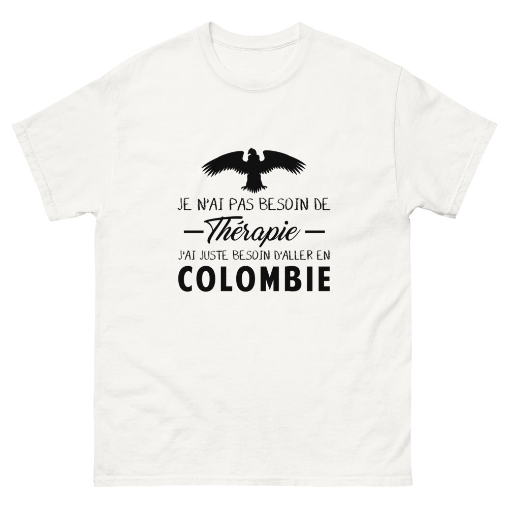 T-shirt blanc en Colombie - Thérapie