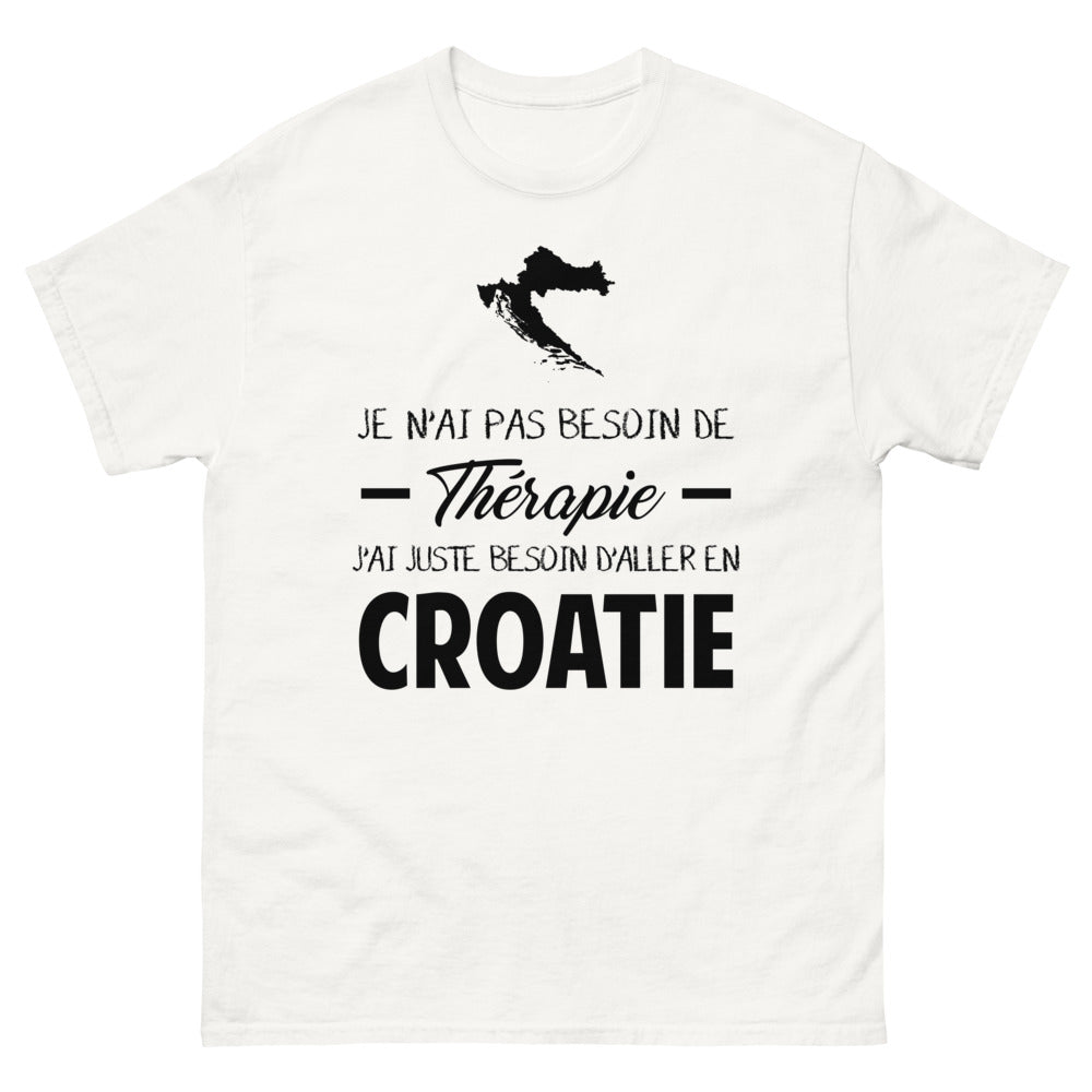 T-shirt blanc en Croatie - Thérapie