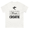 T-shirt blanc en Croatie - Thérapie